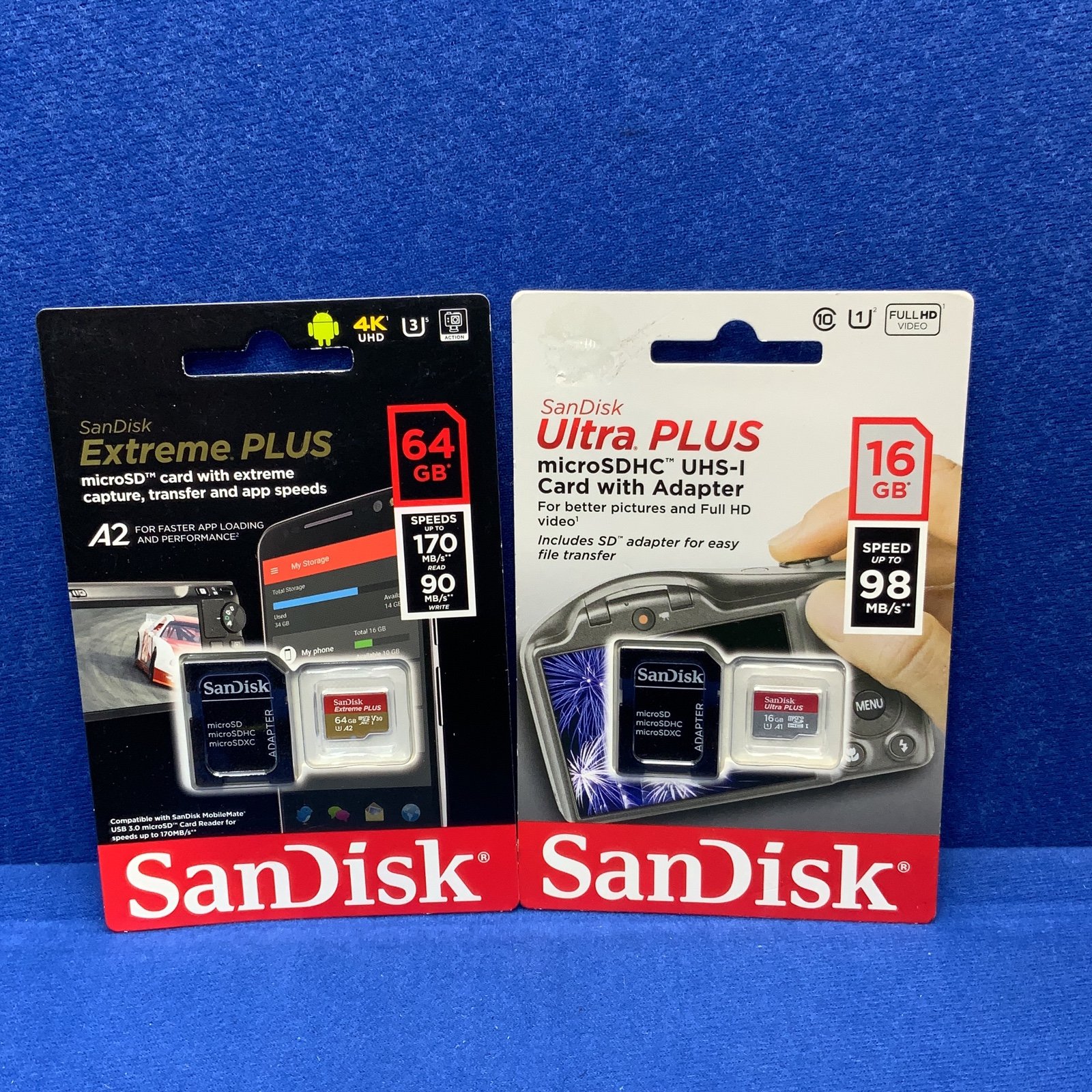 SanDisk Micro SD 2/pc Bundle NEW