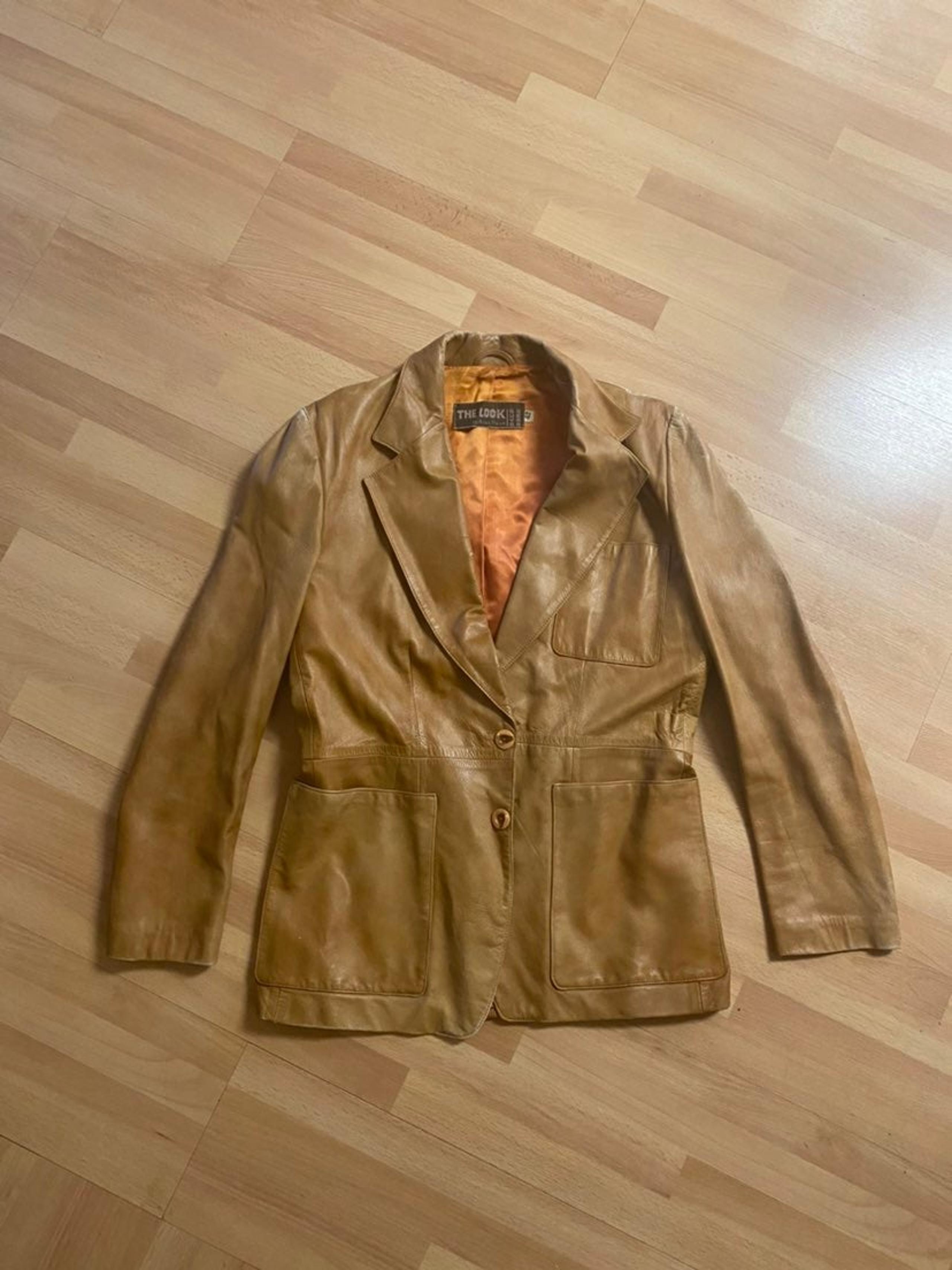 Unisex vintage Leather Jacket