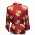 Vintage Victoria’s Secret Crown Label Floral Robe Cranberry and Gold Sz M