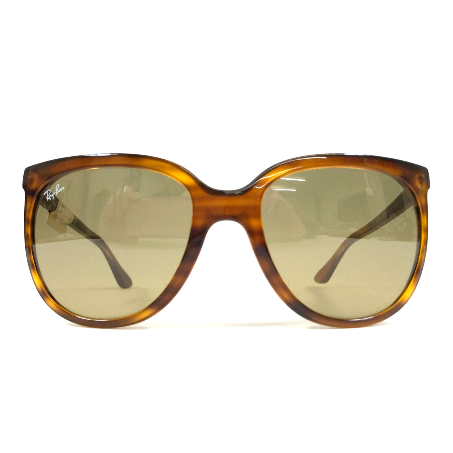 Ray-Ban Sunglasses RB4126 CATS 1000 820/3K Striped Brown Frames w/ Brown Lenses