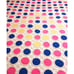 VTG Hand Crochet & Colorful Mod Circles Handmade Bedspread Coverlet BOHO 88X112