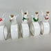 Napco Ware Christmas Napkin Rings White Dove Bone China