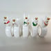 Napco Ware Christmas Napkin Rings White Dove Bone China