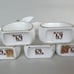 Napco Ware Christmas Napkin Rings White Dove Bone China