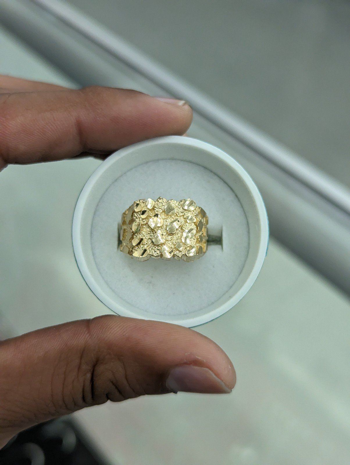 10kt Real Gold Nugget Ring size 9