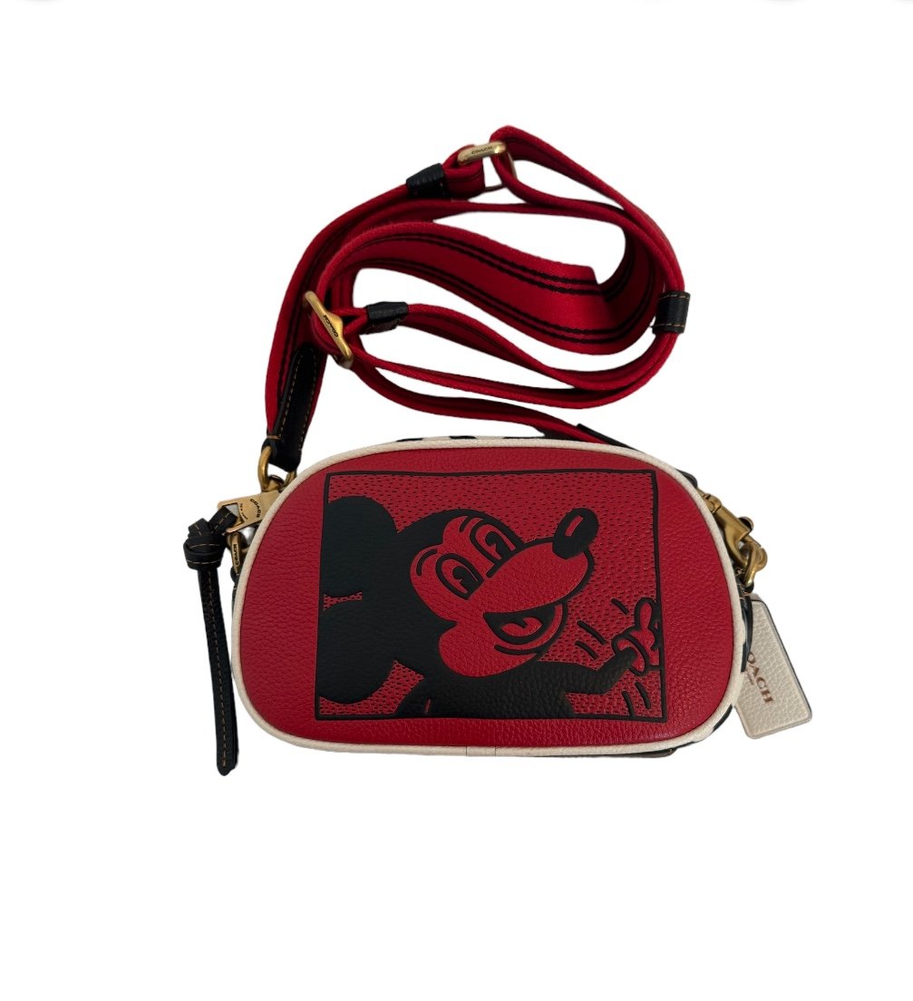 Coach Disney Mickey Mouse X Keith Haring Badge Camera Crossbody