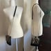 Vintage Henri Bendel Black Crossbody Purse Leather Tiger Print Flap Chain Strap