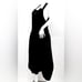 Cotton Hippie Solid Black Color Balloon Legs Bohemian Overalls XXL