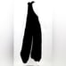Cotton Hippie Solid Black Color Balloon Legs Bohemian Overalls XXL