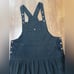 Cotton Hippie Solid Black Color Balloon Legs Bohemian Overalls XXL