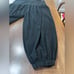 Cotton Hippie Solid Black Color Balloon Legs Bohemian Overalls XXL