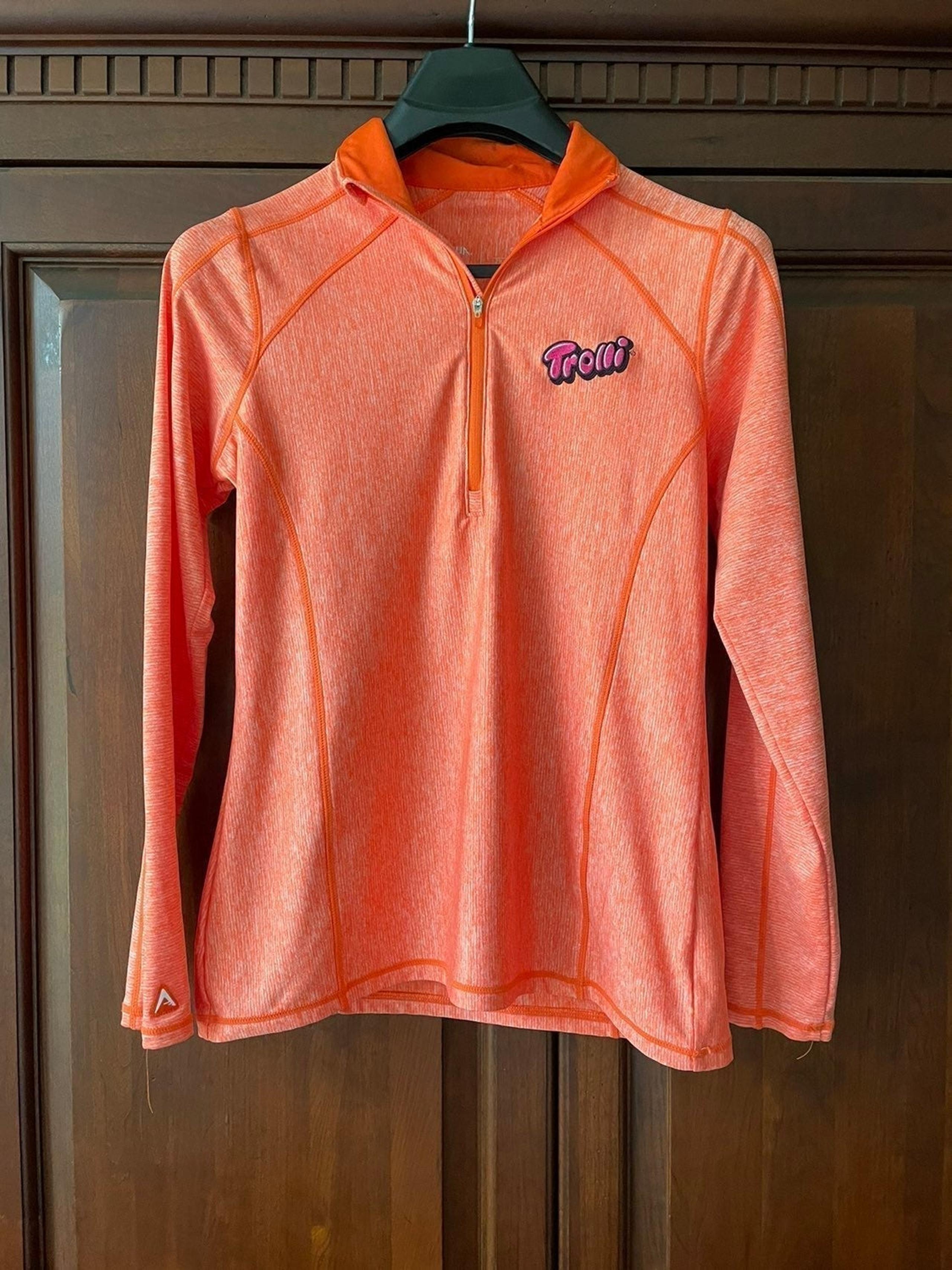 Unique Embroidered Trolli Pullover 1/4 Zip Sz S