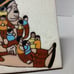 Pueblo Storyteller Vintage Ceramic Tile Trivet Fiesta Brand 1980s Art Pottery