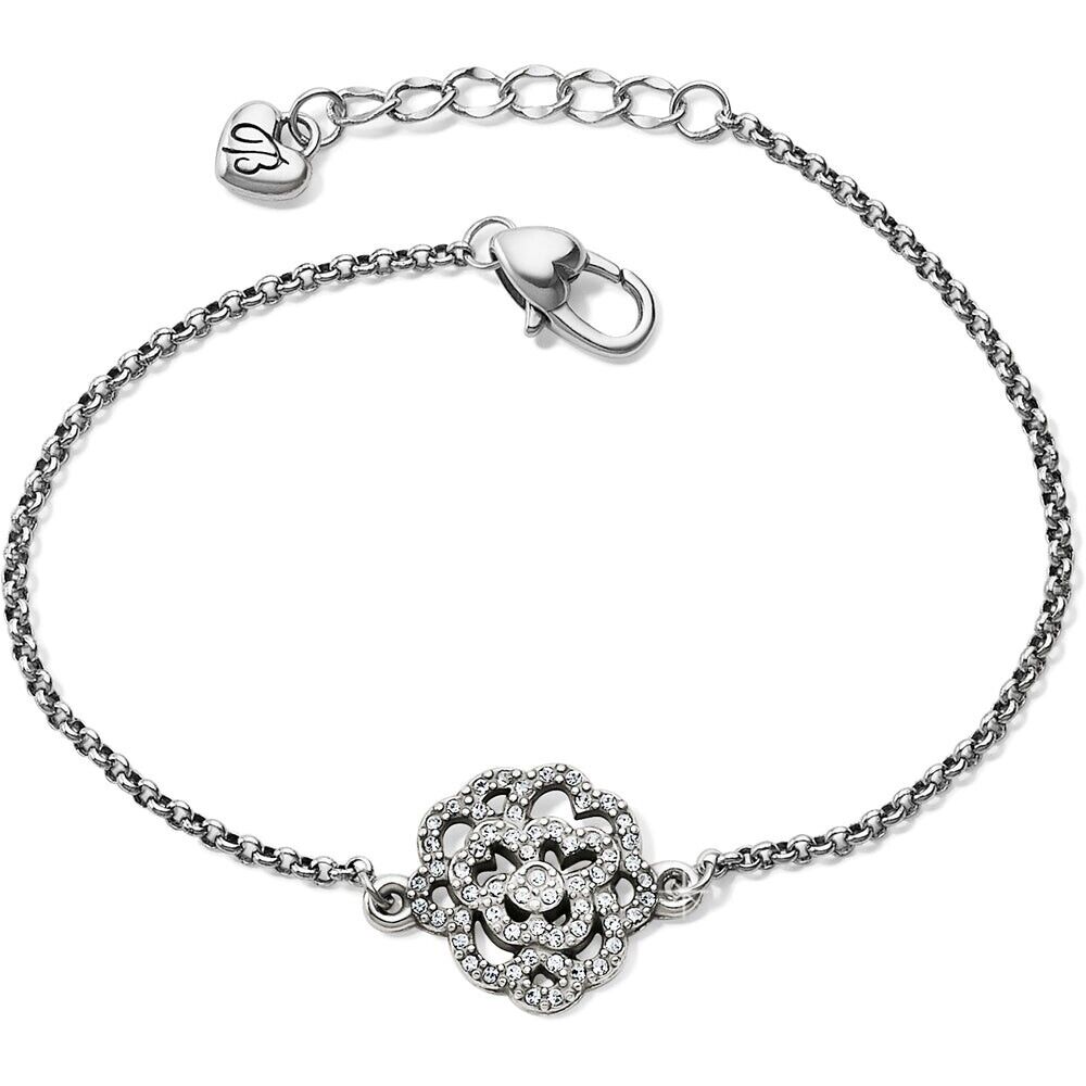 Brighton The Botanical Rose Bracelet NWT JF7661 JF 7661 Adjustable Swarovski