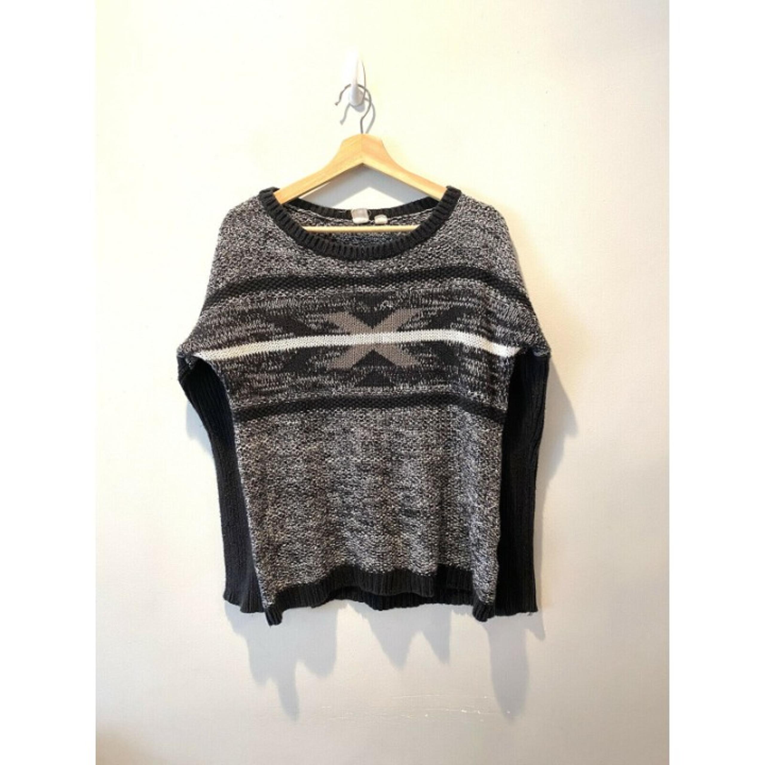 ROXY Pullover Sweater Women Medium Loose Knit Weave Scoop Neck Long Sleeve Wmns