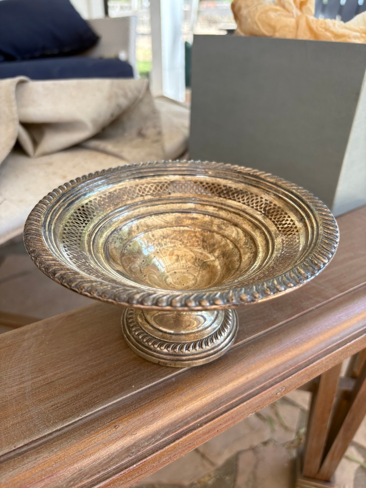 Vintage sterling silver candy bowl