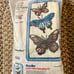 Vintage Retro Bucilla Butterflies Latch Wall Hanging Kit/Latch Hook Rug Kit