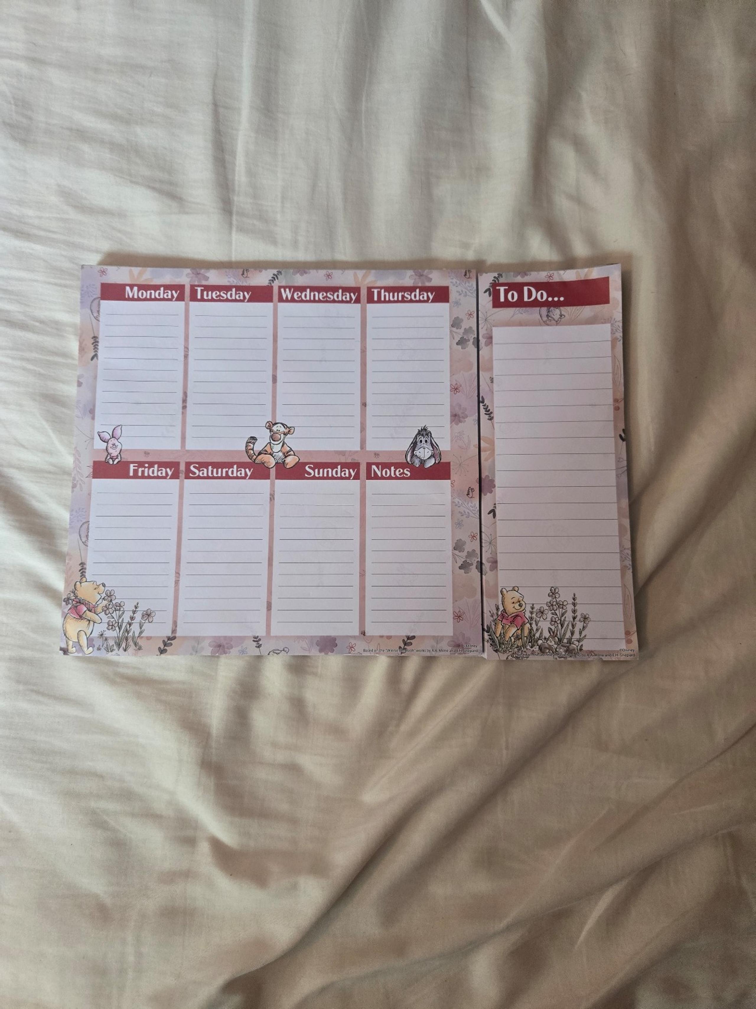Winnie the Pooh To-Do Notes Desk Calender - Disney