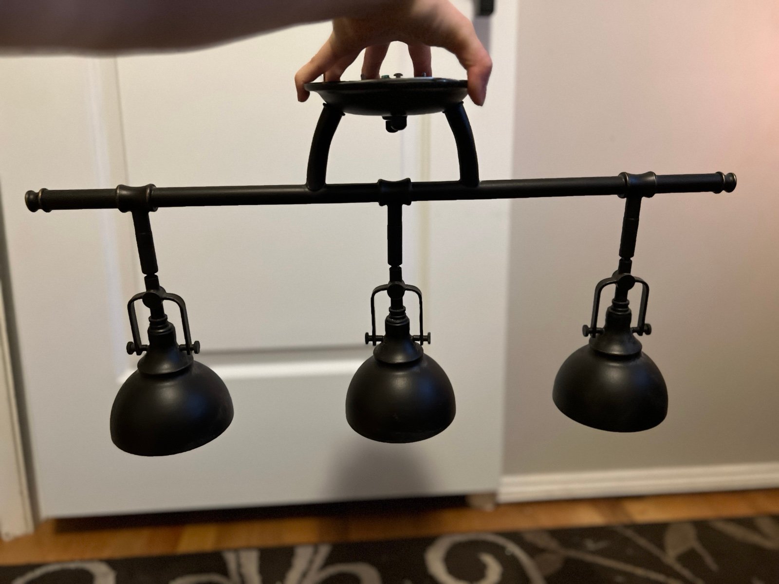 Black ceiling lamp