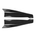 Brand New 2PCS V3 19'' Universal ABS Rear Bumper Splitter Diffuser Carbon Fiber