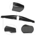 Brand New 2PCS V3 19'' Universal ABS Rear Bumper Splitter Diffuser Carbon Fiber
