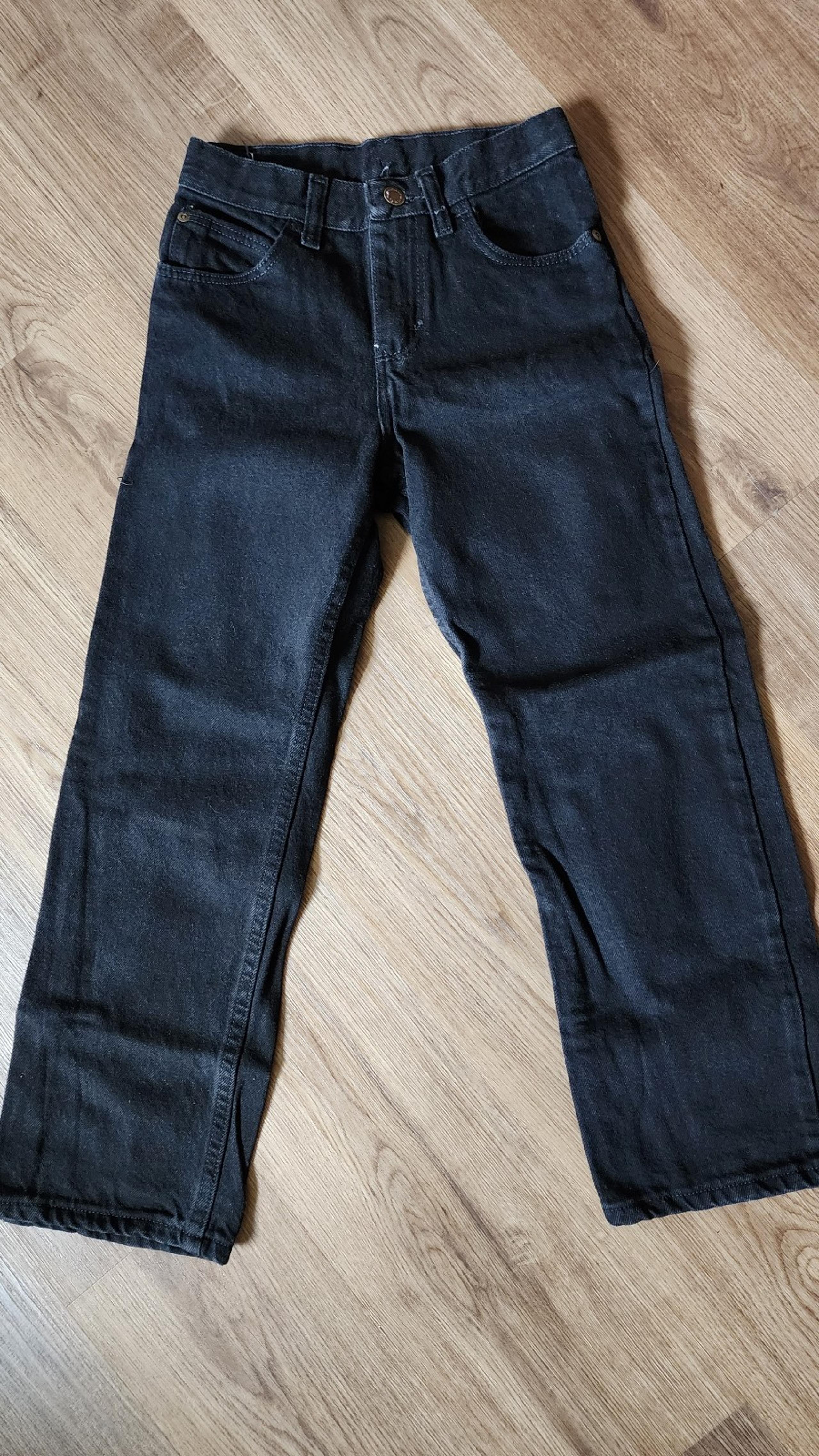 Boys size 10 slim black Wrangler jeans.