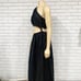 Farm Rio One-Shoulder Asymmetric Cutout Dress in Black - Size Large