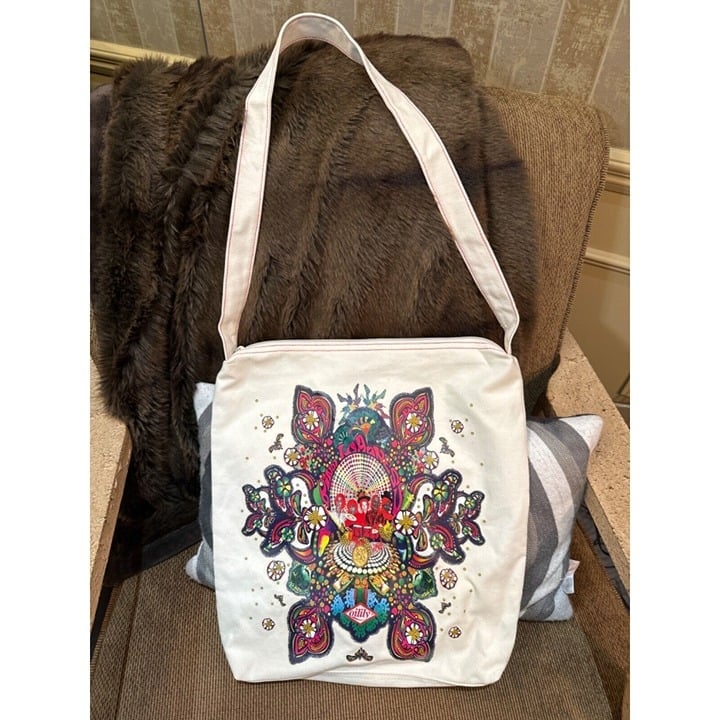 OILILY Summer of Love Canvas Hobo Shoulder Bag