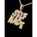 14K Yellow Gold Finish Self Made - Free 24 x 3mm Rope Chain