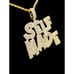 14K Yellow Gold Finish Self Made - Free 24 x 3mm Rope Chain