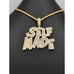14K Yellow Gold Finish Self Made - Free 24 x 3mm Rope Chain