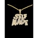 14K Yellow Gold Finish Self Made - Free 24 x 3mm Rope Chain