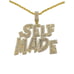 14K Yellow Gold Finish Self Made - Free 24 x 3mm Rope Chain