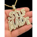 14K Yellow Gold Finish Self Made - Free 24 x 3mm Rope Chain