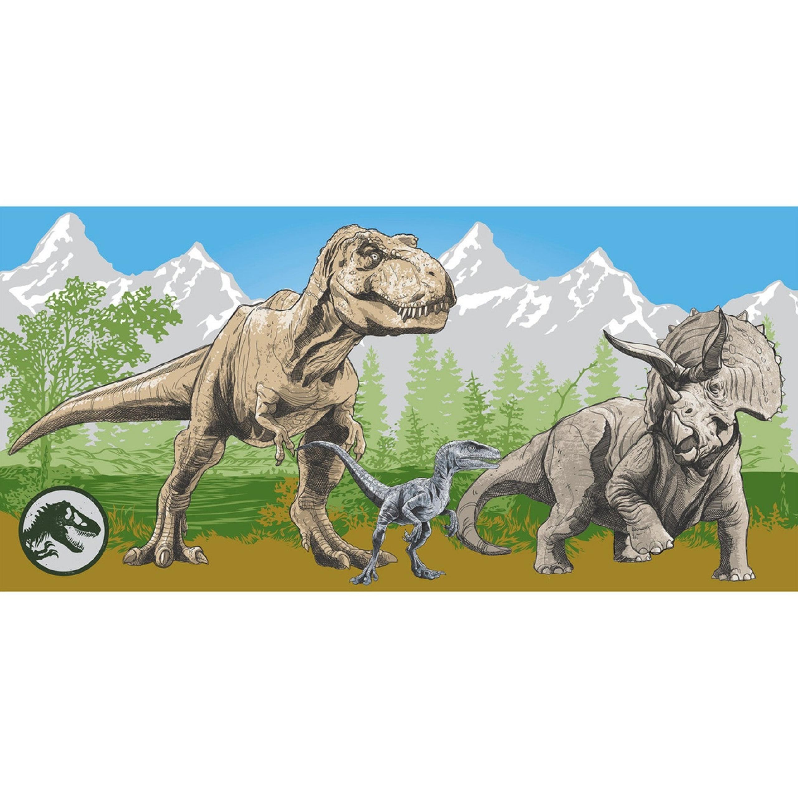 Jurassic World Kids Cotton Beach Towel measures 28" x 58" NWT