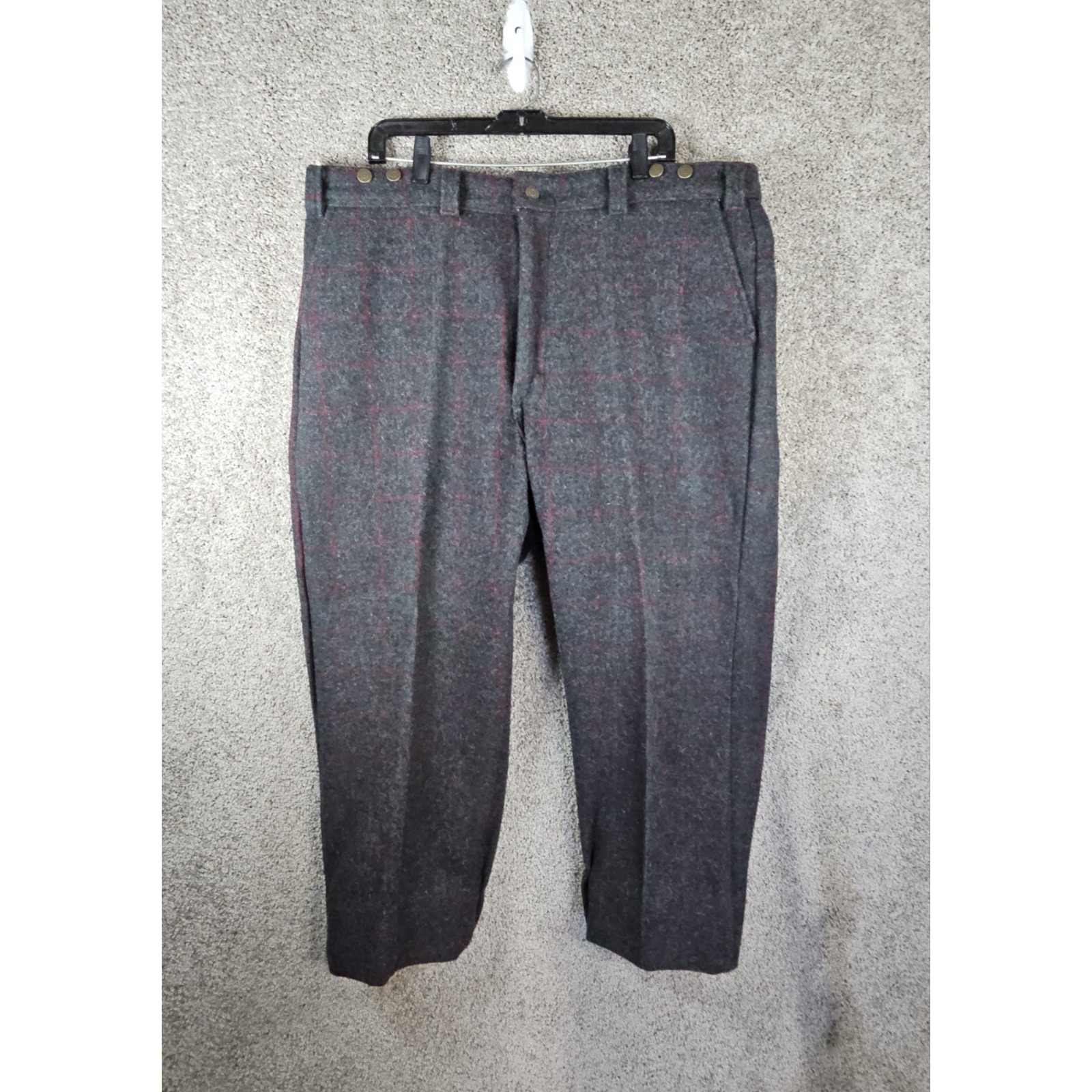 Vintage Codet Wool Stripe Plaid Pants Hunting Men's Size 44x31 (42x26) Canada