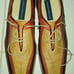 Vintage Georgio Brutini 3 Tone Genuine Leather Mens Dress shoes
