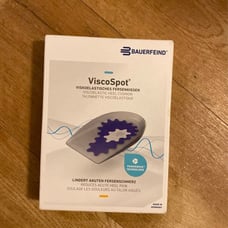 Viscoelastic heel cushion