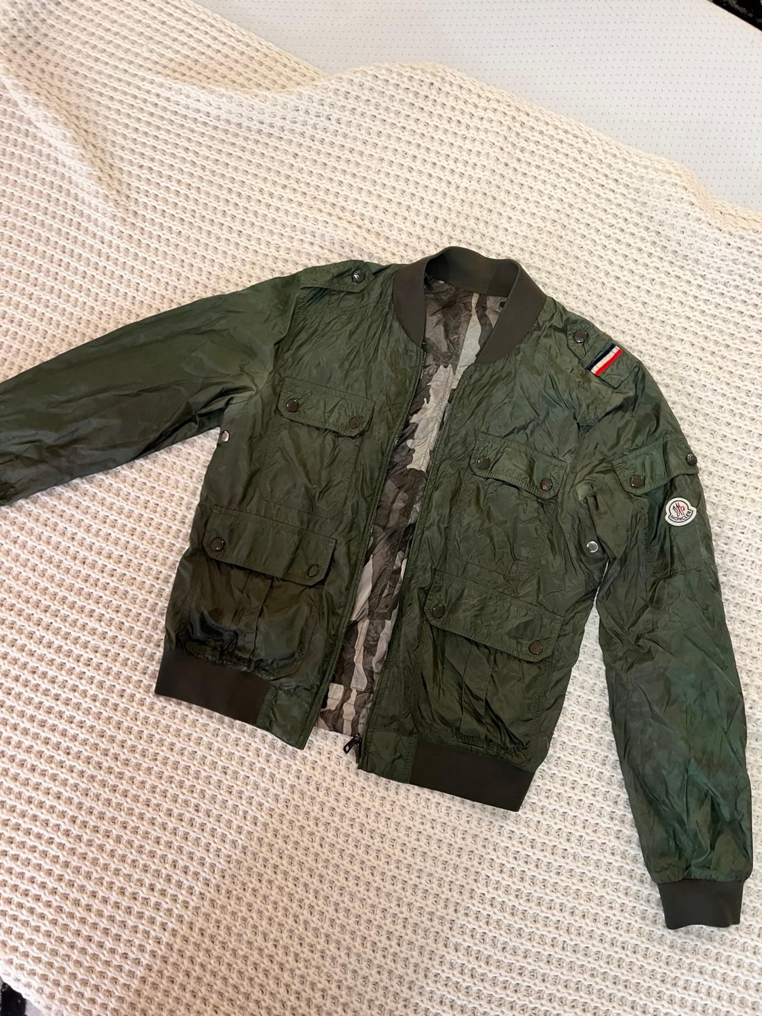 Moncler Men Jacket Reversible Neflier Size 2 s/m
