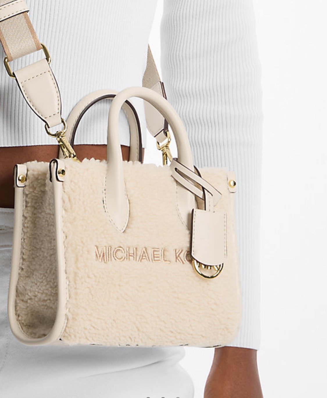 NWT MICHAEL MICHAEL KORS Mirella Extra-Small Sherpa
