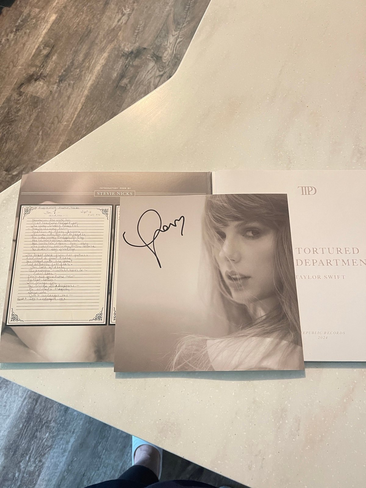Taylor Swift signed TTPD album
