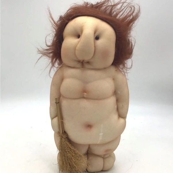 RARE! Vintage 1984 Ron Natividad 13 Pudgie People Plush Toy Doll - In Ori Box