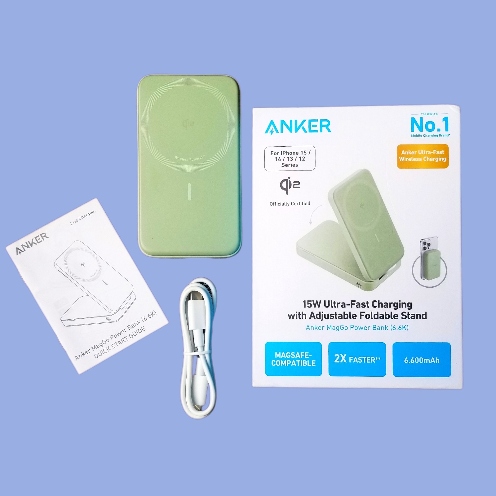 Mag Safe Power Bank Wireless Portable Magnetic Battery Qi2 Phone Charger