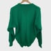 Vintage Blarney Castle Ireland Embroidered Green Knit Sweater Size Medium