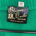 Vintage Blarney Castle Ireland Embroidered Green Knit Sweater Size Medium
