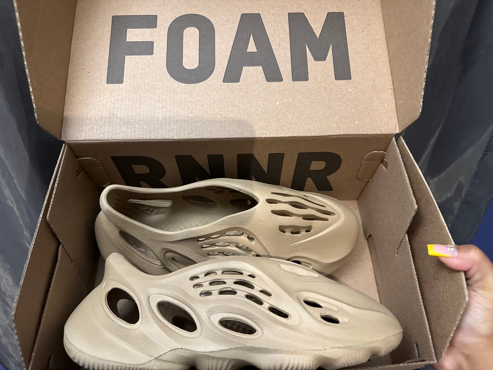 Ochre Yeezy Foam Runners