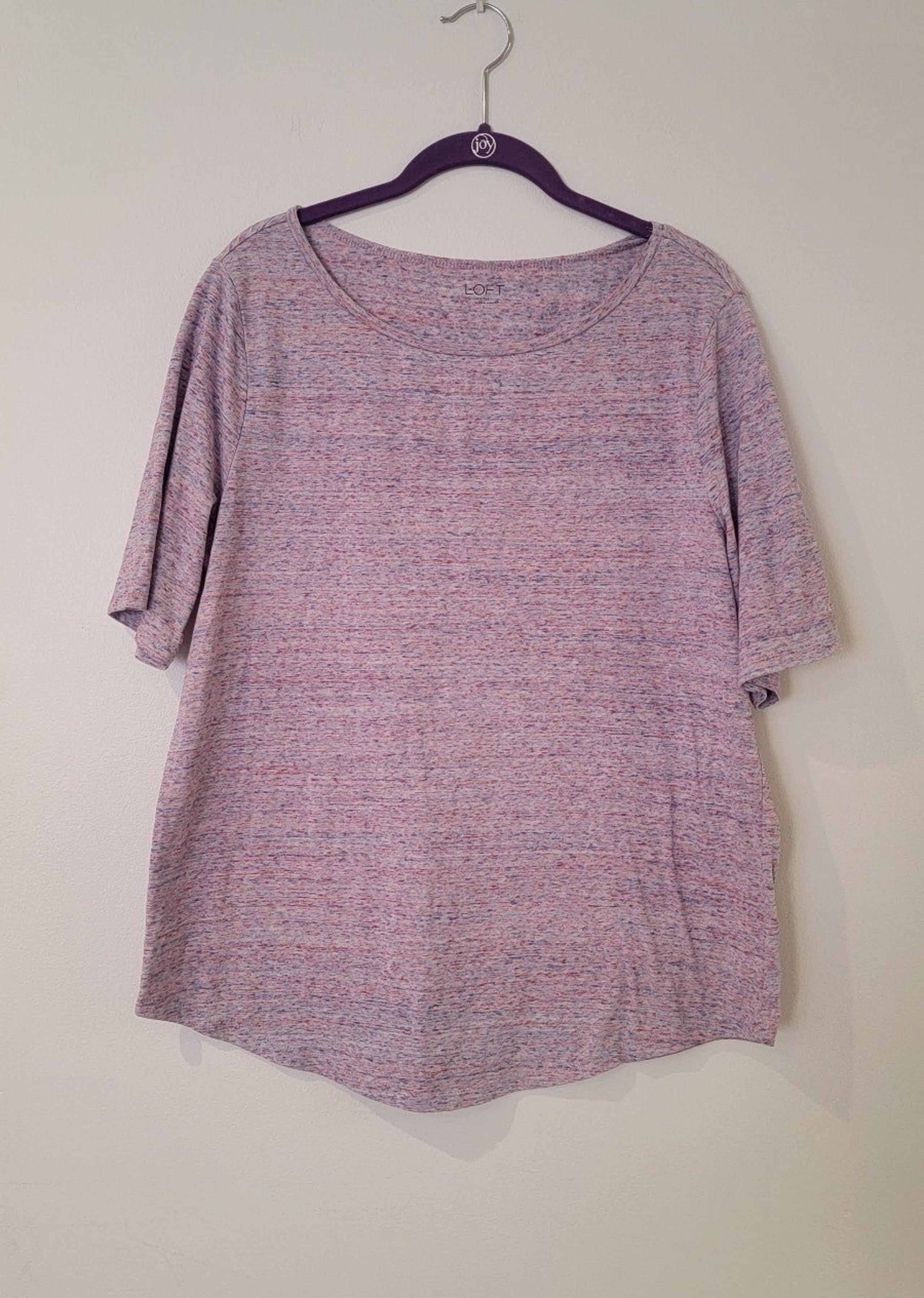 Loft Outlet soft Multi-color speckled t-shirt  Size XL