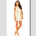 Excellent Lilly Pulitzer Mango Gold Metallic Daisy Laser Cut Medium MSRP 278