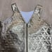 Excellent Lilly Pulitzer Mango Gold Metallic Daisy Laser Cut Medium MSRP 278