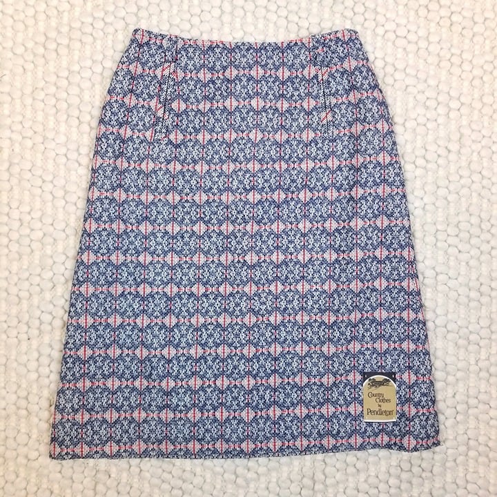 Vintage NWT Pendleton Country Clothes Wool Skirt Sz 14